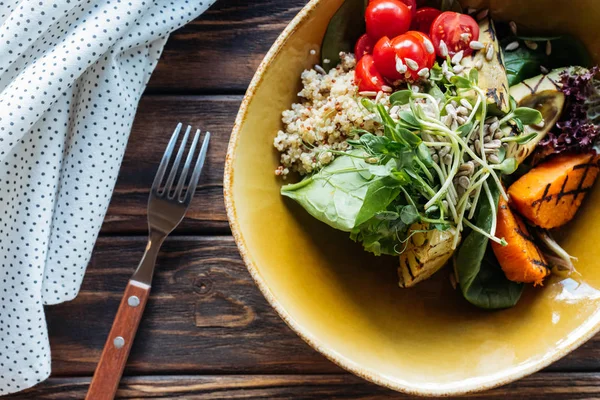 Plate of healthy food